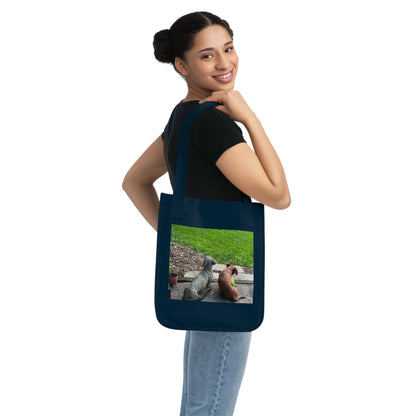 Canvas Tote Bag — Cute Dog Photo Eco Shopper