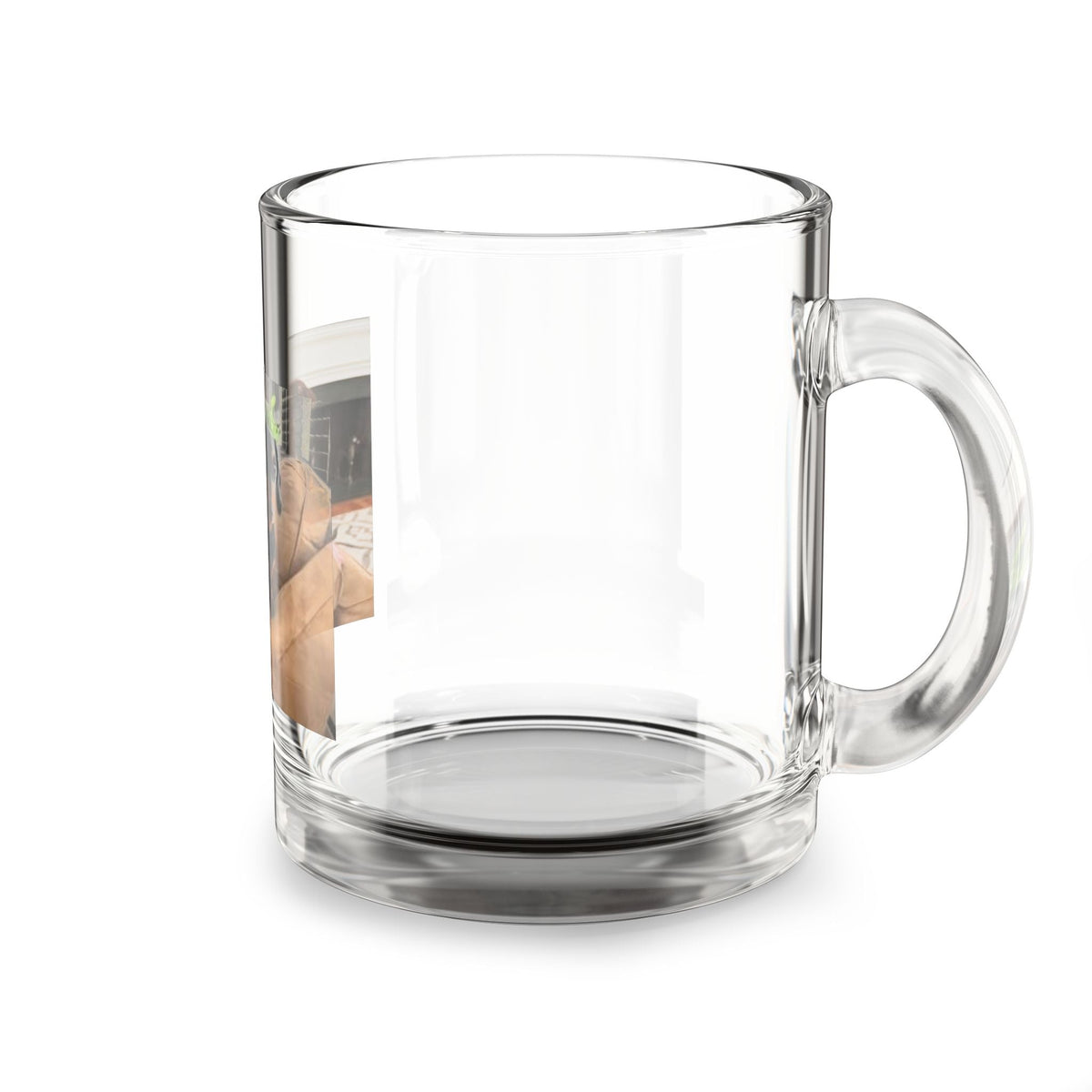 Photo Glass Mug 10oz — Custom Pet Picture Coffee Cup