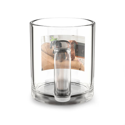 Photo Glass Mug 10oz — Custom Pet Picture Coffee Cup