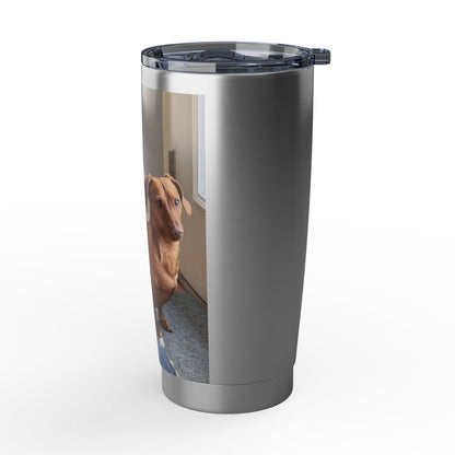 Dog Photo Travel Tumbler - Personalized 20oz Insulated Cup