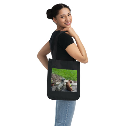 Canvas Tote Bag — Cute Dog Photo Eco Shopper