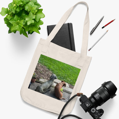 Canvas Tote Bag — Cute Dog Photo Eco Shopper