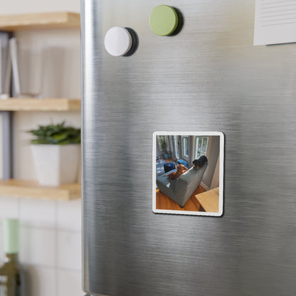 Die-Cut Magnet — Custom Photo Dachshund & Dog Refrigerator Magnet