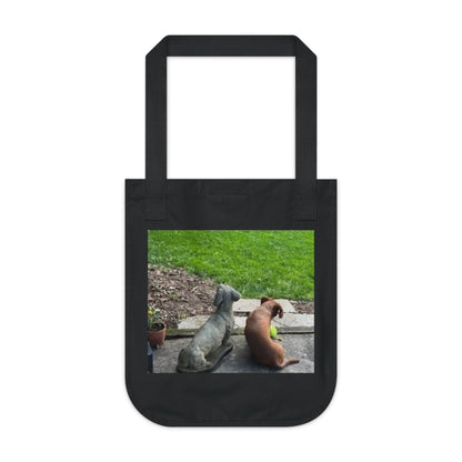 Canvas Tote Bag — Cute Dog Photo Eco Shopper