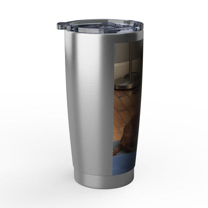Dog Photo Travel Tumbler - Personalized 20oz Insulated Cup