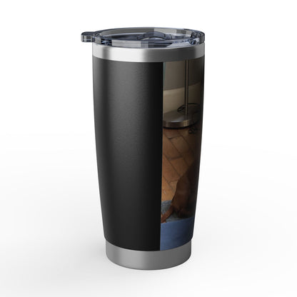 Dog Photo Travel Tumbler - Personalized 20oz Insulated Cup