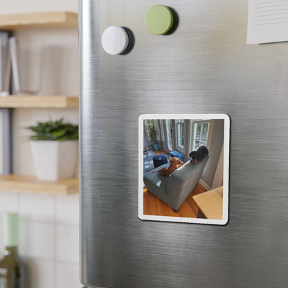 Die-Cut Magnet — Custom Photo Dachshund & Dog Refrigerator Magnet