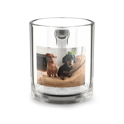 Photo Glass Mug 10oz — Custom Pet Picture Coffee Cup