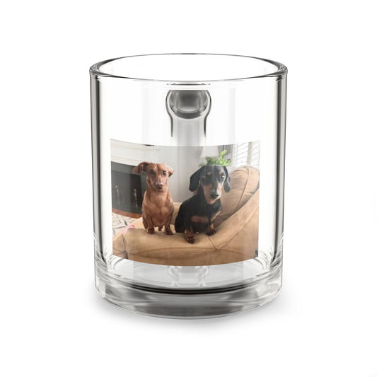 Photo Glass Mug 10oz — Custom Pet Picture Coffee Cup