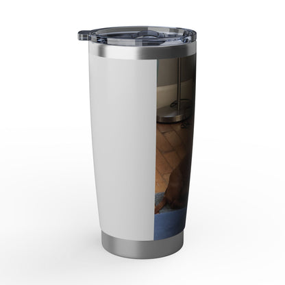 Dog Photo Travel Tumbler - Personalized 20oz Insulated Cup