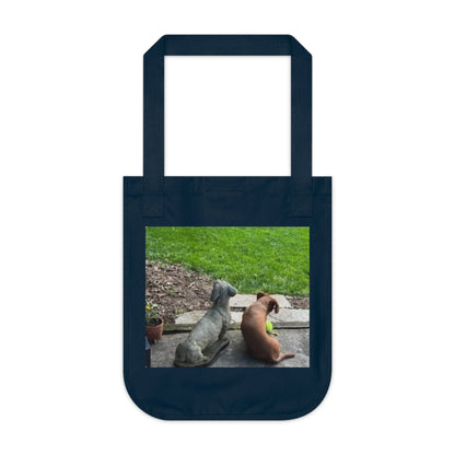 Canvas Tote Bag — Cute Dog Photo Eco Shopper